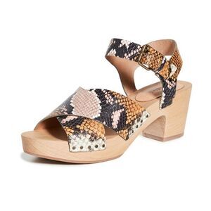 Madewell Cait Crisscross  Forgotten Petal Multi Sandal Clogs Size 7.5
